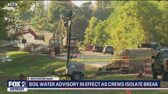 Repair work continues on Novi water main break