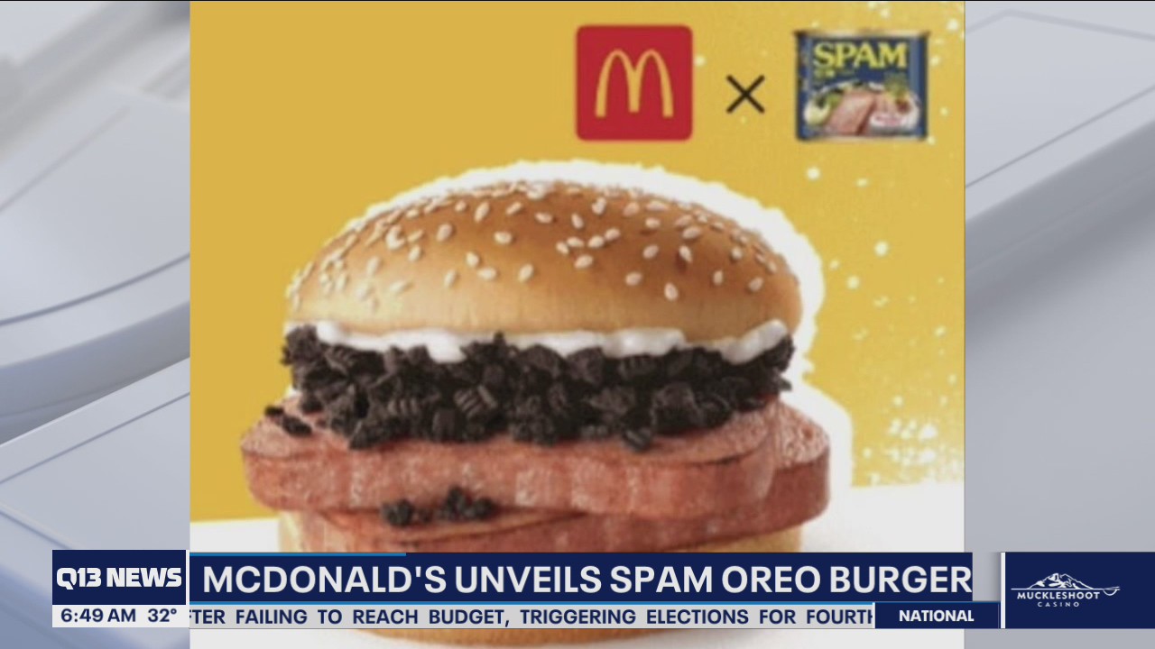 McDonald's unveils spam oreo burger