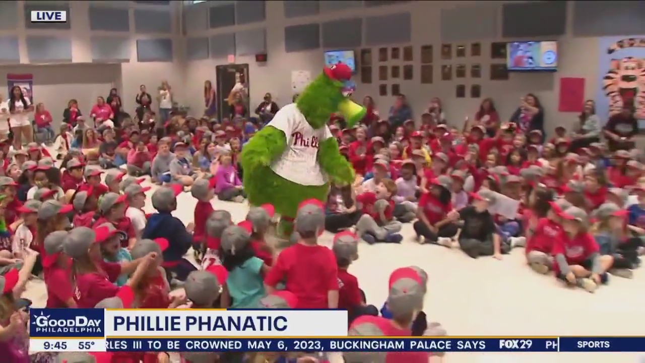 Phillies Red October Pep Rally kicks off at Loomis Elementary School