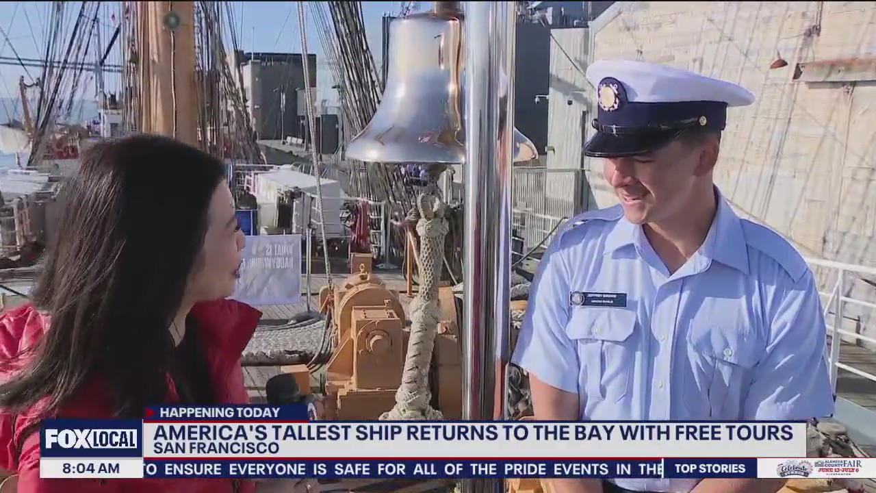 U.S. Coast Guard?s Eagle returns to San Francisco after 17 years