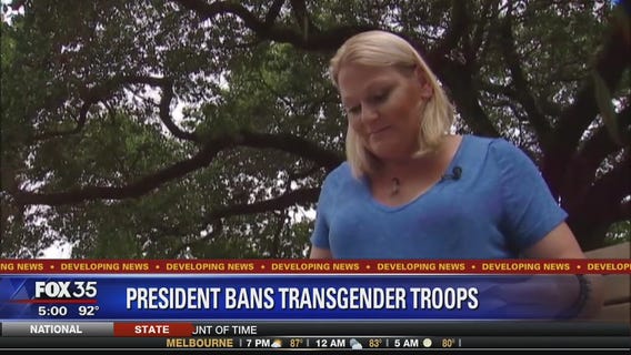 President Trump bans transgender troops