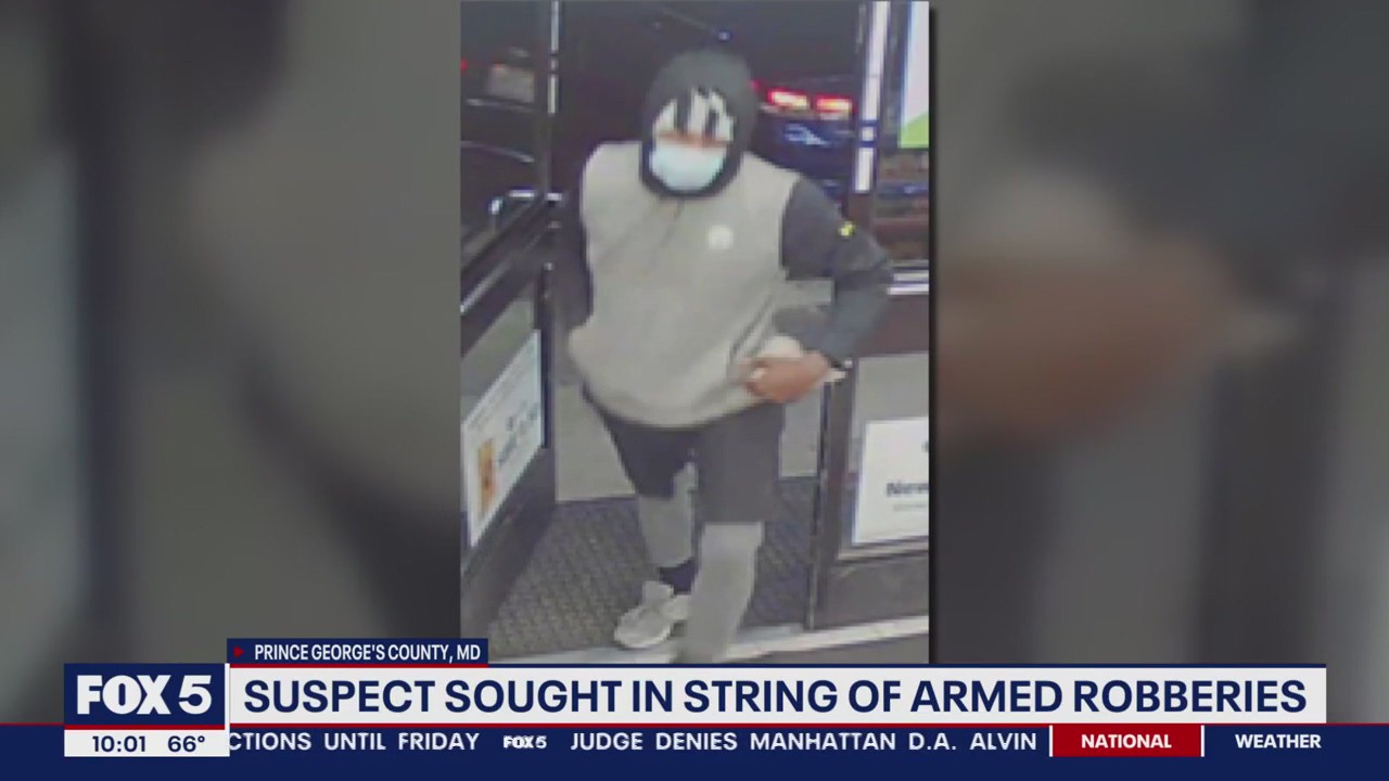 Suspect sought in string of armed robberies in Prince George's County ...