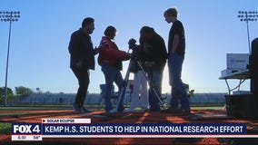 Kemp HS students taking part in eclipse study