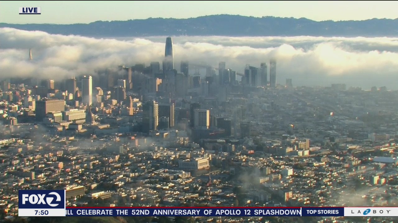 Bay Area will be mostly sunny after dense morning fog passes