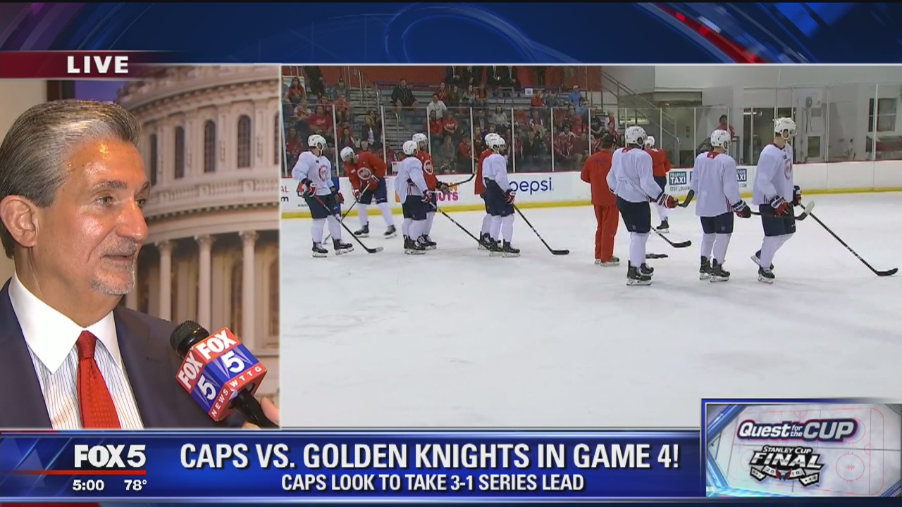 Capitals owner Ted Leonsis speaks to FOX 5 before Game 4 of Stanley Cup Final