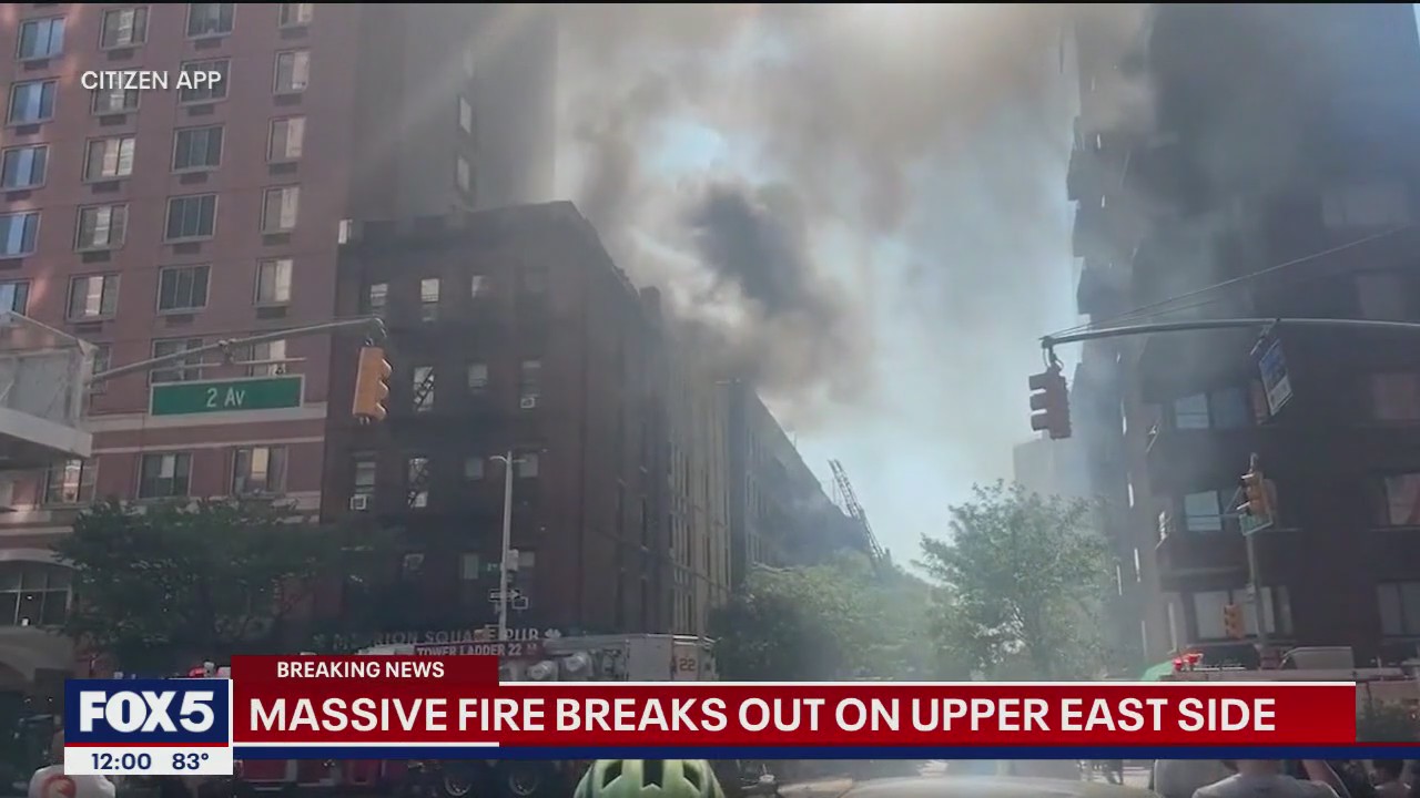 Massive fire breaks out on Upper East Side