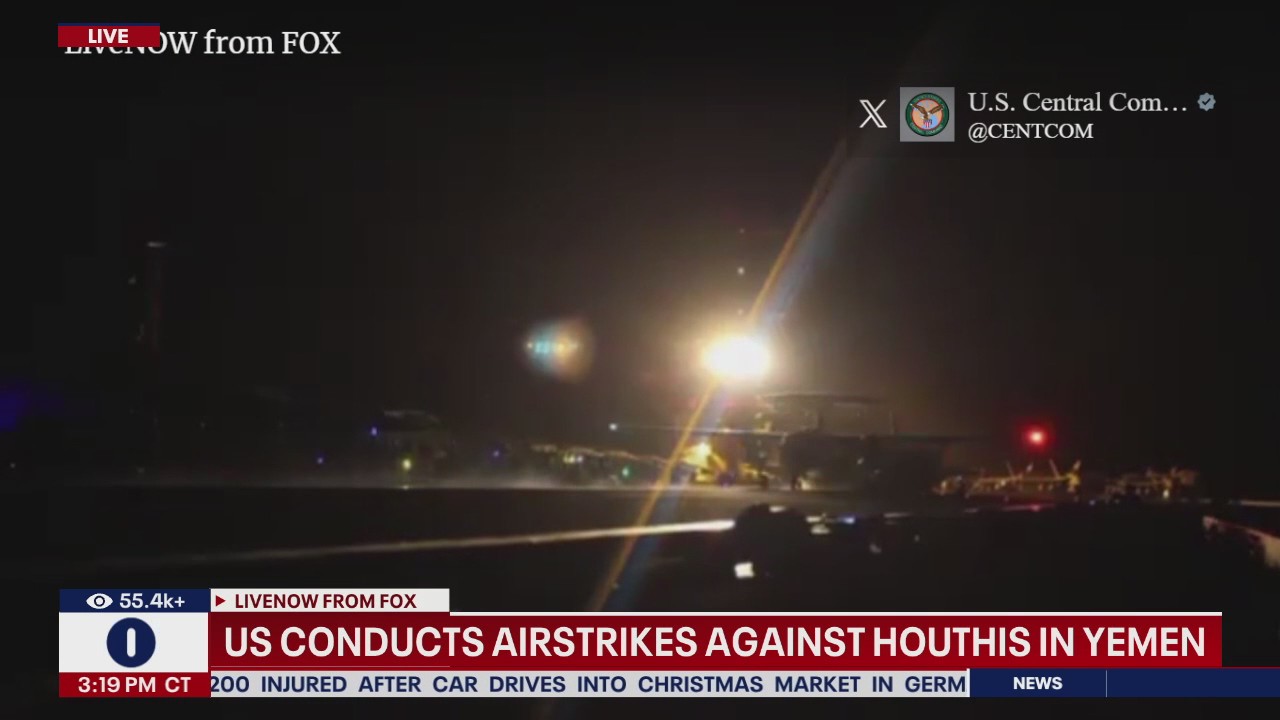 US conducts airstrikes against Houthis in Yemen
