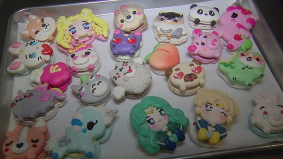 People are lining up for Honey & Butter's cartoon macarons in Irvine