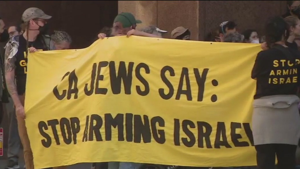 Sit-in protests at Padilla, Schiff's offices for aiding Israeli military