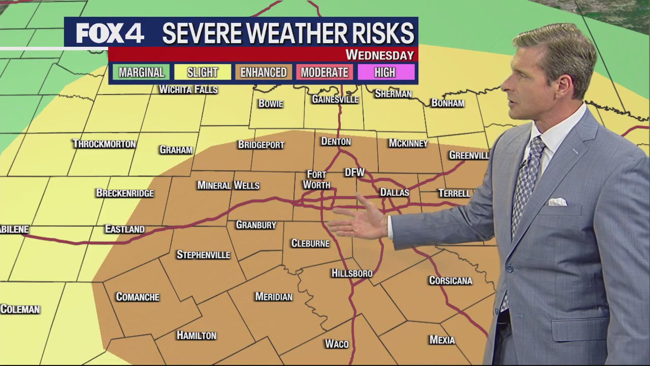 Dallas weather: April 25 evening forecast