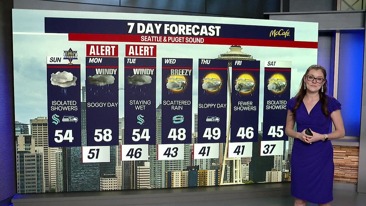 Seattle weather: wet and windy week ahead