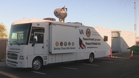 Mobile medical unit in Phoenix cares for homeless vets