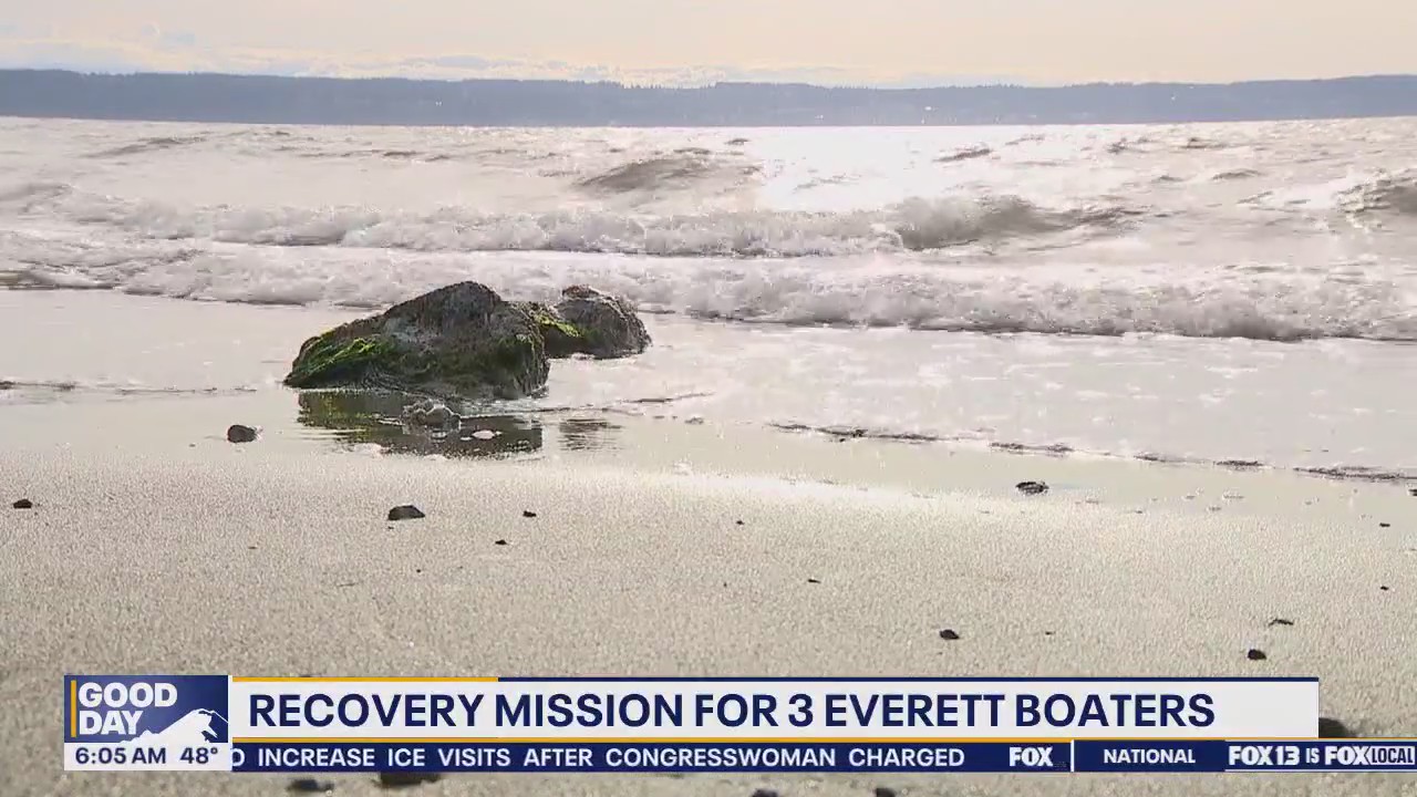 Recovery mission underway for 3 Everett boaters