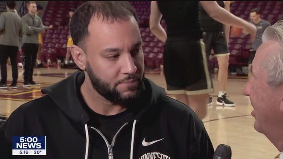 Gophers men's basketball head coach speaks with FOX 9 ahead of Purdue matchup