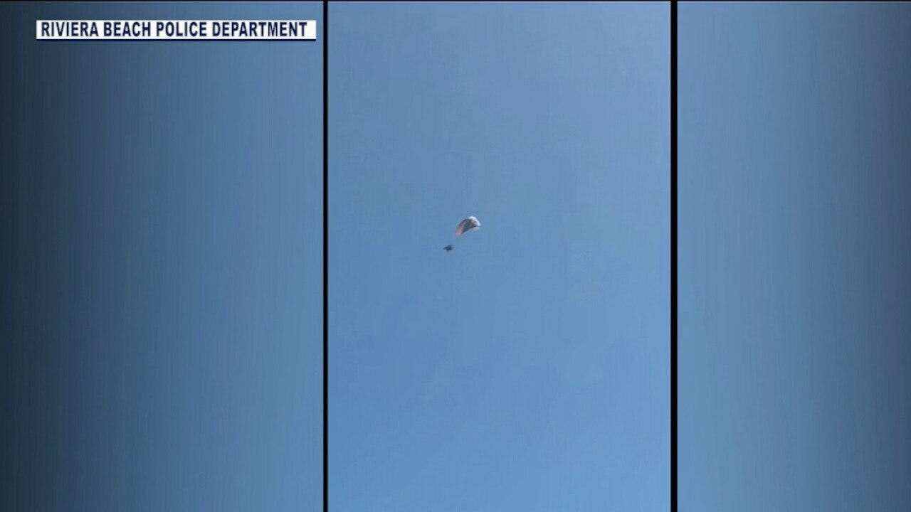 Paraglider survives 500 foot fall