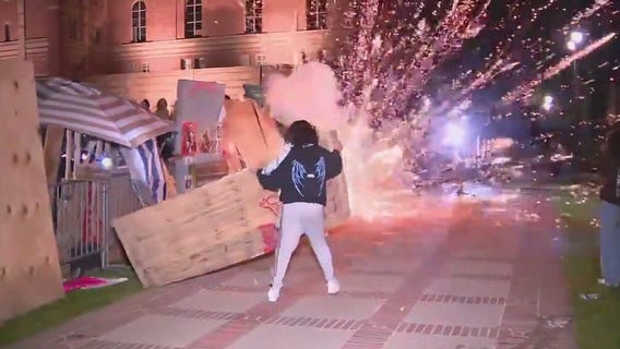 Violence erupts at dueling UCLA protests