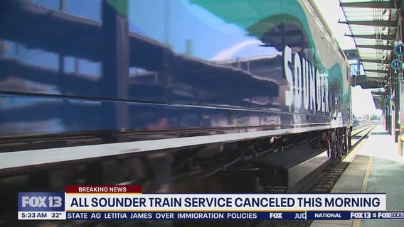 All Sounder train service canceled Thursday morning