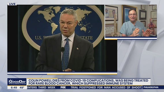 Colin Powell dies from COVID-19 complications, was being treated for rare blood cancer