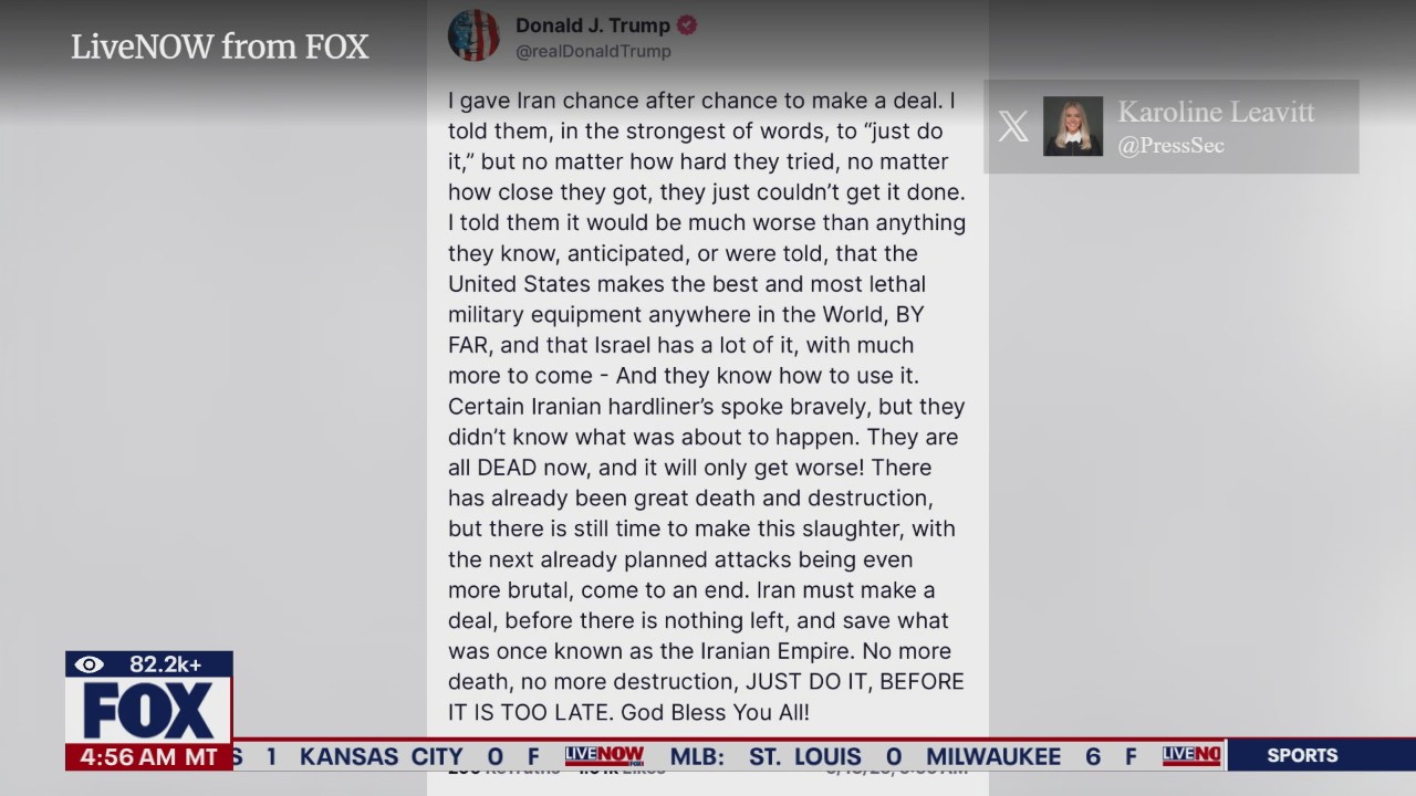 President Trump urges Iran to make a deal