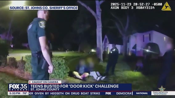 Viral ‘door kick challenge’ leads to Florida teen arrests