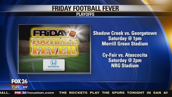 Friday Football Fever -  Shadow Creek HS and Cy-Fair HS show their spirit