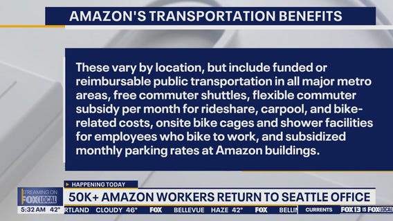50K+ Amazon workers return to Seattle office