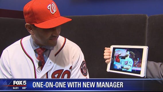New Nationals Manager Dave Martinez gives his thoughts on Harper, Scherzer