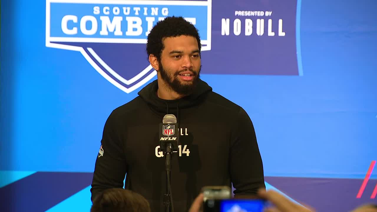 Caleb Williams talks Chicago Bears, expectations during the NFL Combine