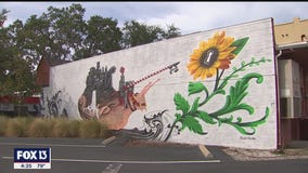 Mural artist inspired by 'The Alchemist'
