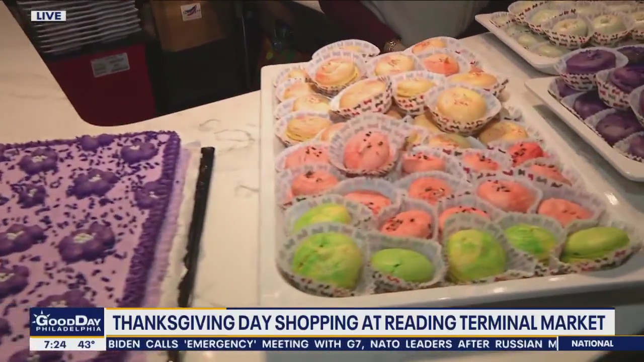 'Pummple Cake' ready for your Thanksgiving table over at Reading Terminal Market