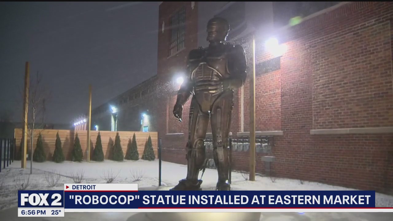 RoboCop statue debuts in Detroit's Eastern Market