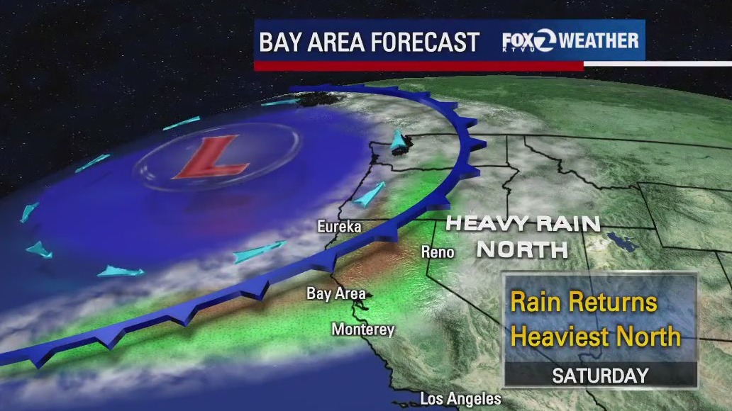 Cold front moves toward the Bay Area