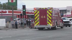 Phoenix fire truck involved in collision, 2 other cars damaged