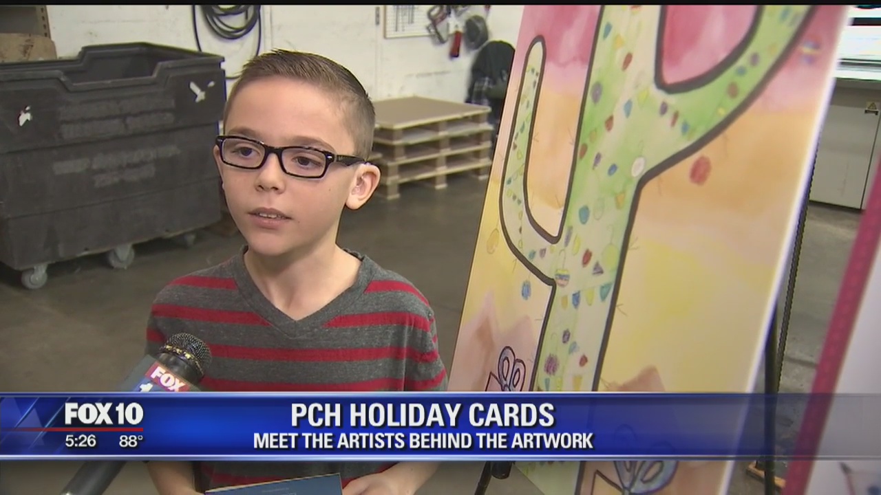 Former patients of Phoenix Children's Hospital design holiday cards