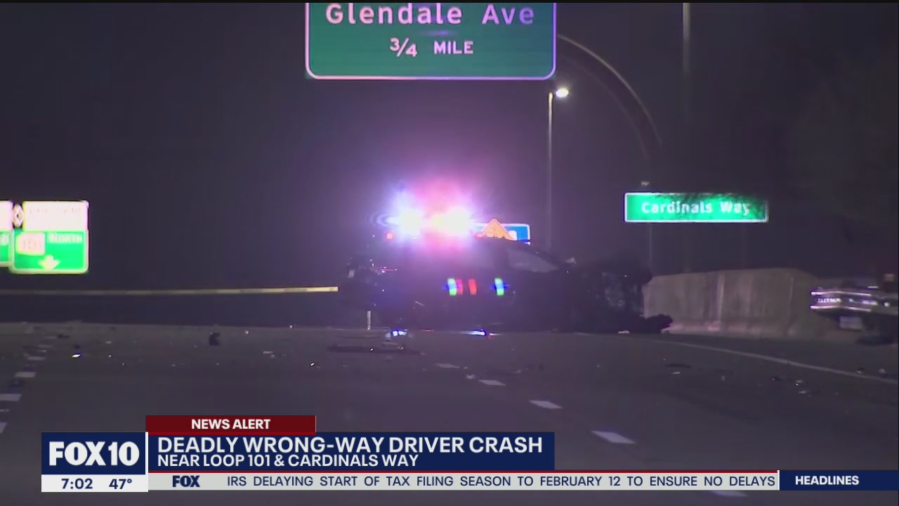 DPS: 1 dead in wrong-way crash on Loop 101 in Glendale | FOX 10 Phoenix