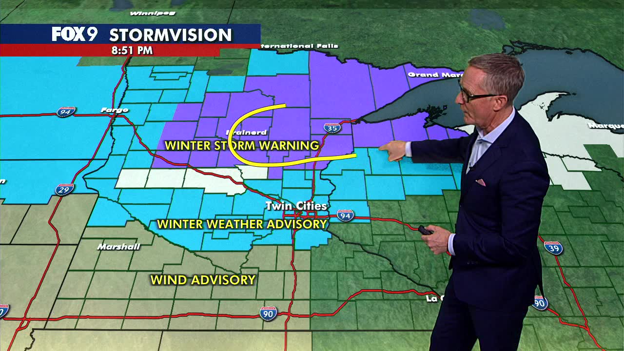 Wintery mix ahead for Minnesota midweek