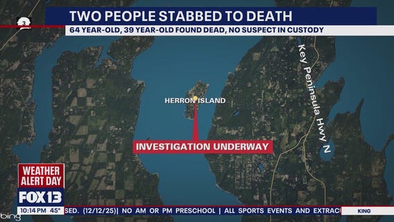 Two people found stabbed to death on Herron Island