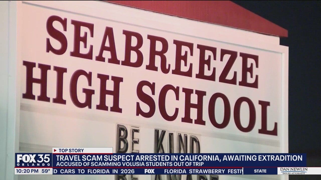 Travel agent accused of Florida students arrested in California