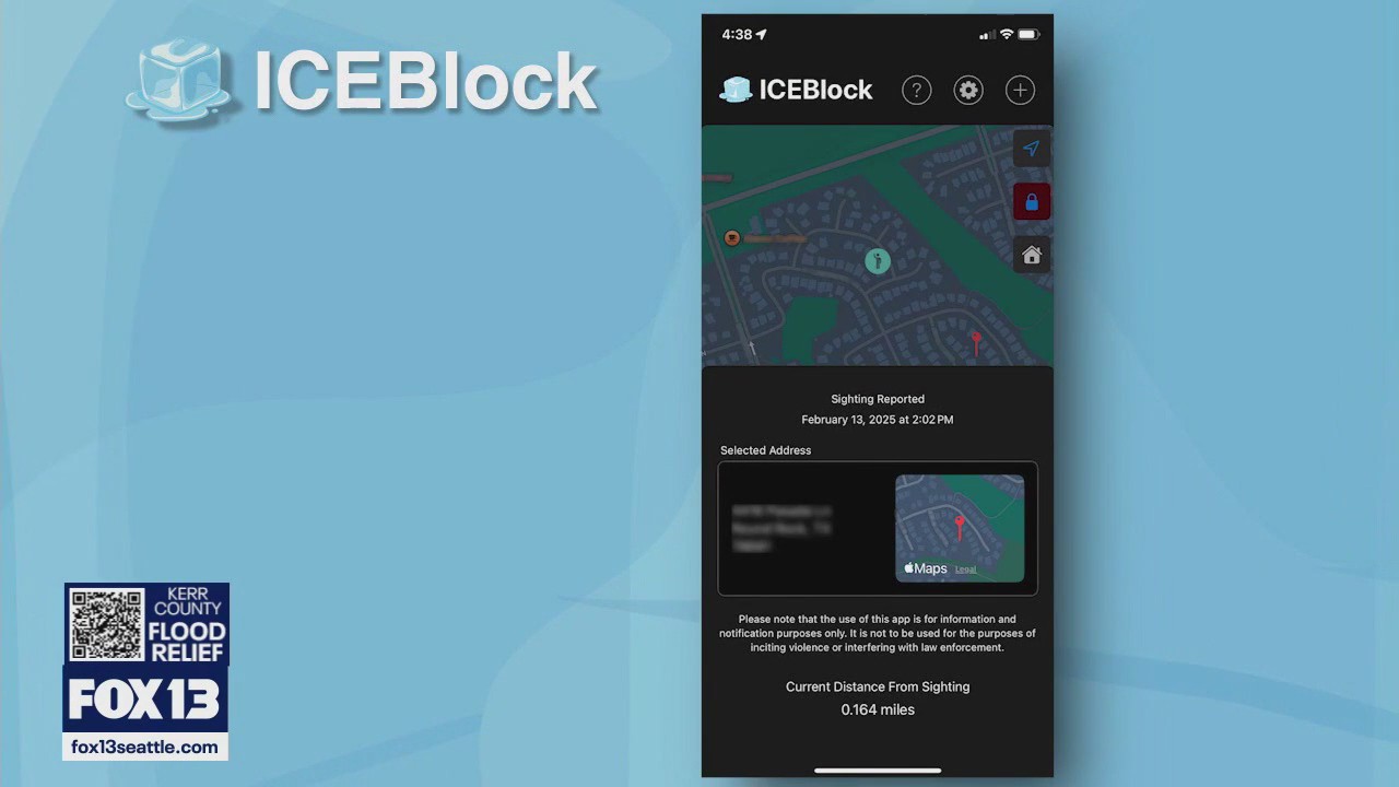 Ice Block app tracks ICE agent locations from user-reported sightings