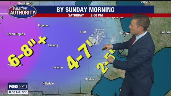 Our first big snow event of the season arrives this weekend