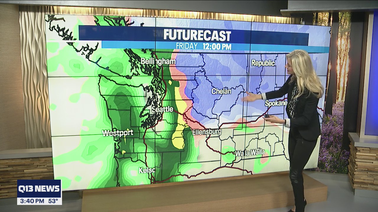 Snow in the mountains Friday as storm pushes through