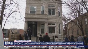 Cook County Land Bank Authority Program celebrates 1,000th renovated home