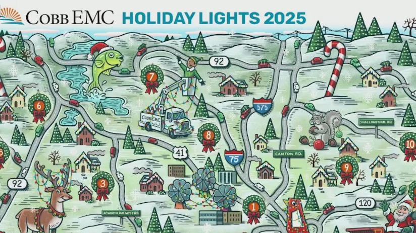 Cobb EMC releases Holiday Lights map