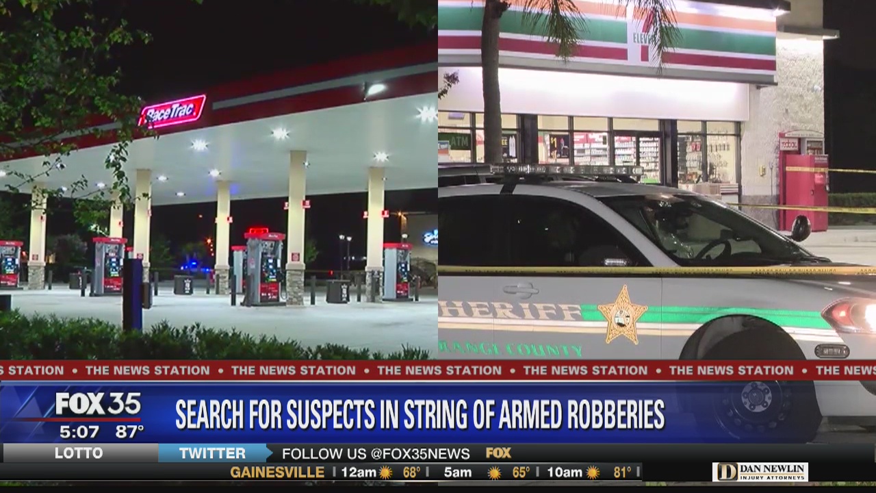 Search for suspects in string of armed robberes | FOX 35 Orlando