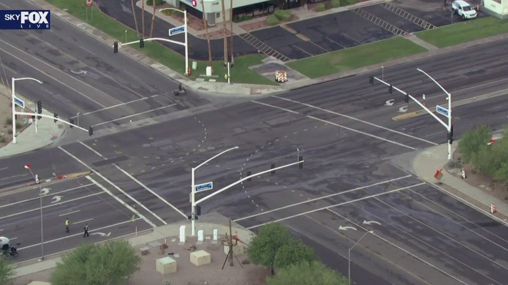 Crash involving cyclist shuts down Scottsdale intersection