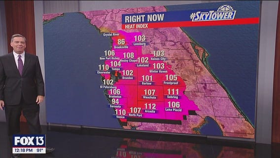 Tampa weather | Heat advisory in effect until 6 PM