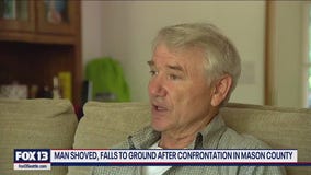 Man shoved to ground after confrontation