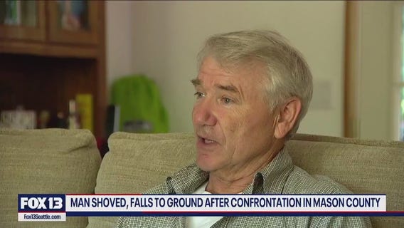 Man shoved to ground after confrontation