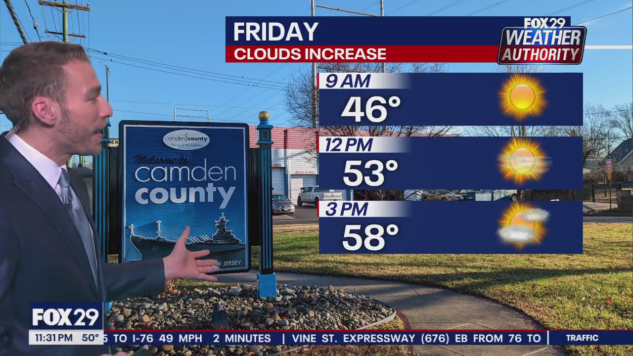 Weather Authority: 11 p.m. Thursday forecast