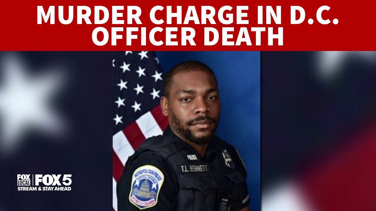 Driver charged with murder in death of DC officer